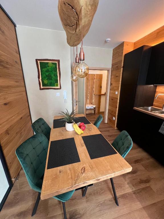 Posezení v ubytování Apartmán Dubový důl