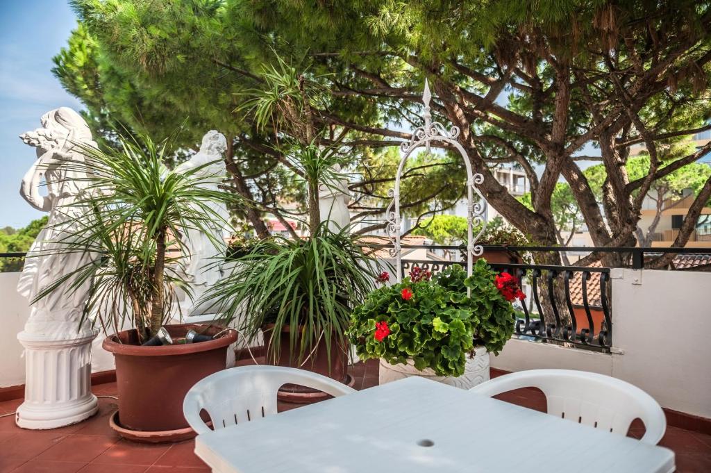 Balkón nebo terasa v ubytování Agora Park Hotel