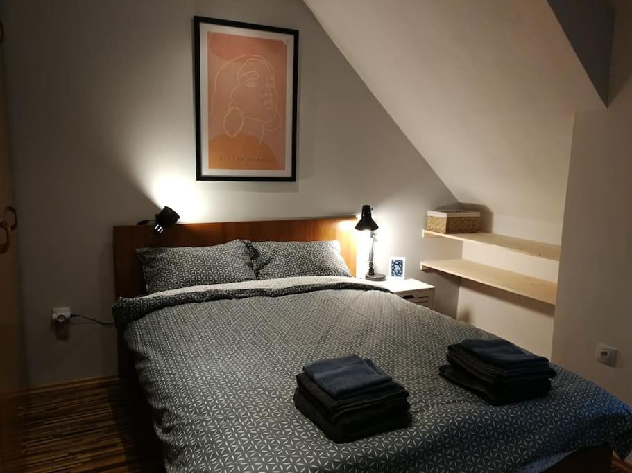 Postel nebo postele na pokoji v ubytování Cosy Escape in Plovdiv