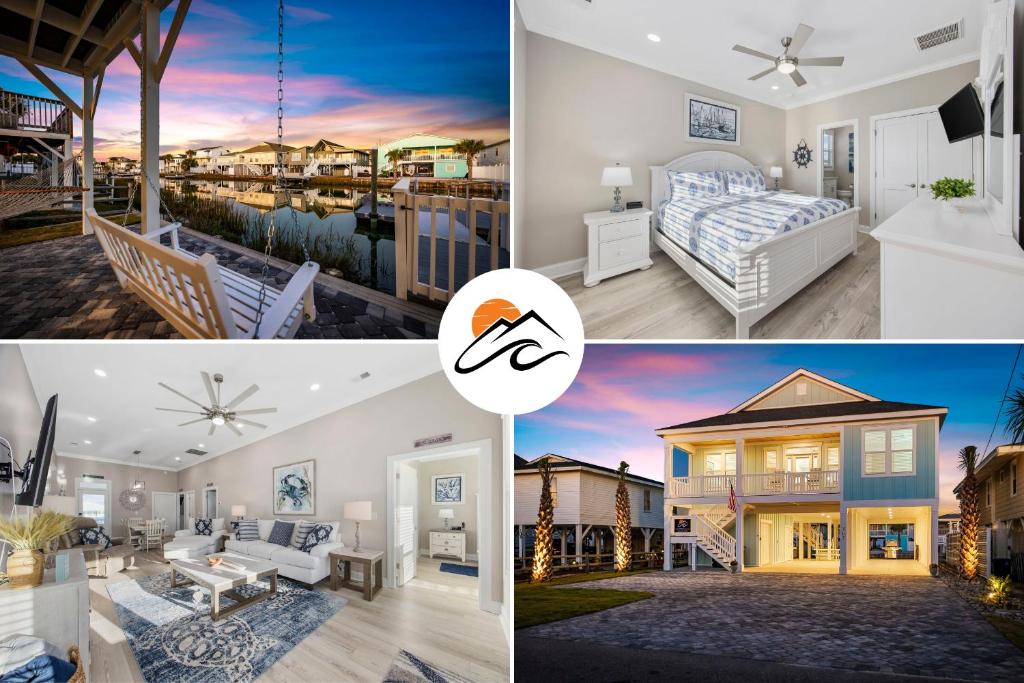 a collage of pictures of a house at Channel Catch in Myrtle Beach