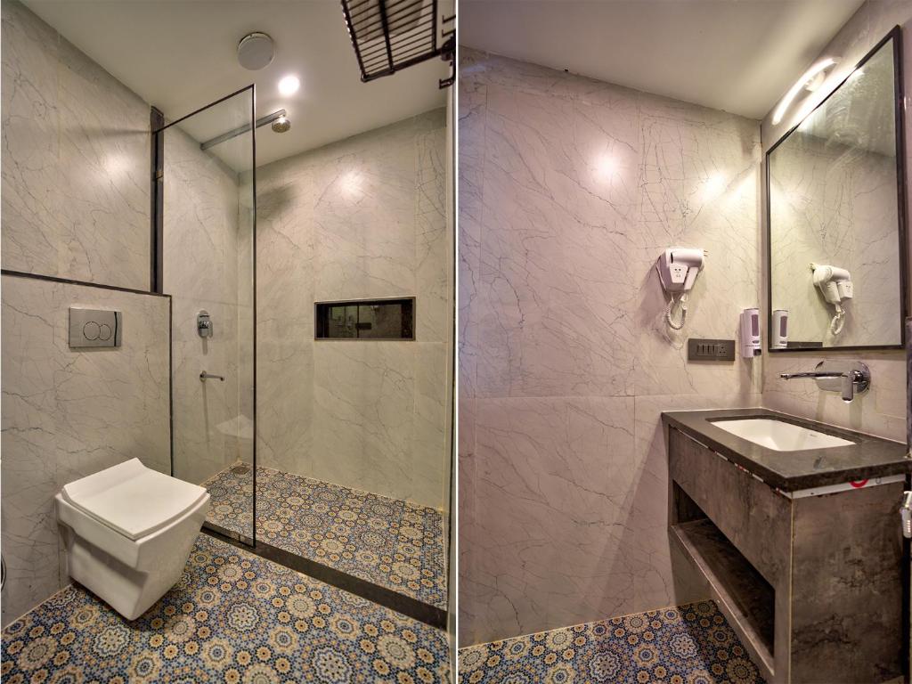 Koupelna v ubytování Dimaru Boutique Hotel
