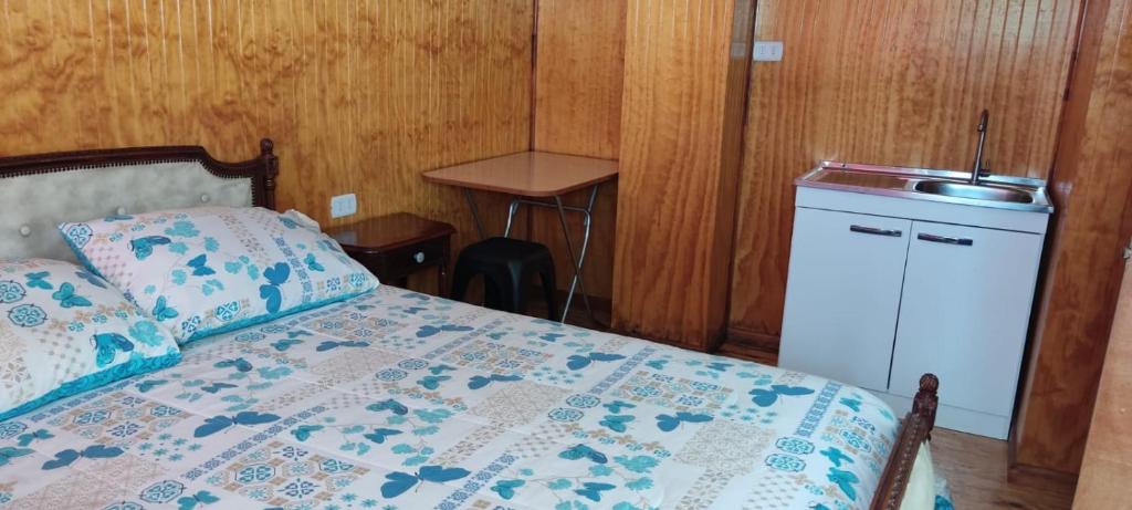 Kuchyň nebo kuchyňský kout v ubytování ALOJAMIENTO LAS LILAS