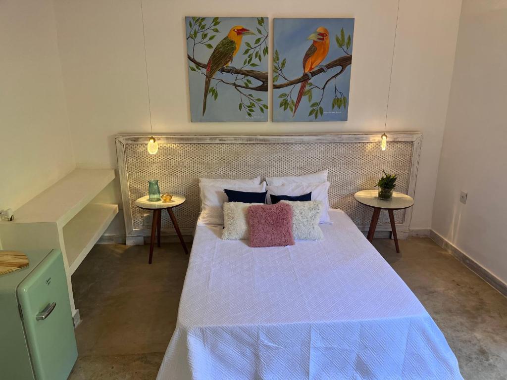 Cama ou camas em um quarto em Pousada Sonho Real