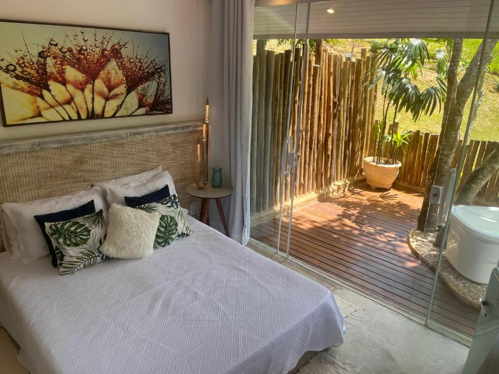 Cama ou camas em um quarto em Pousada Sonho Real