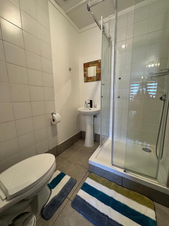 Koupelna v ubytování Hostal Amerindia
