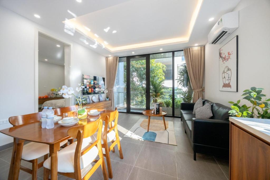 Χώρος καθιστικού στο Urchin Apartment