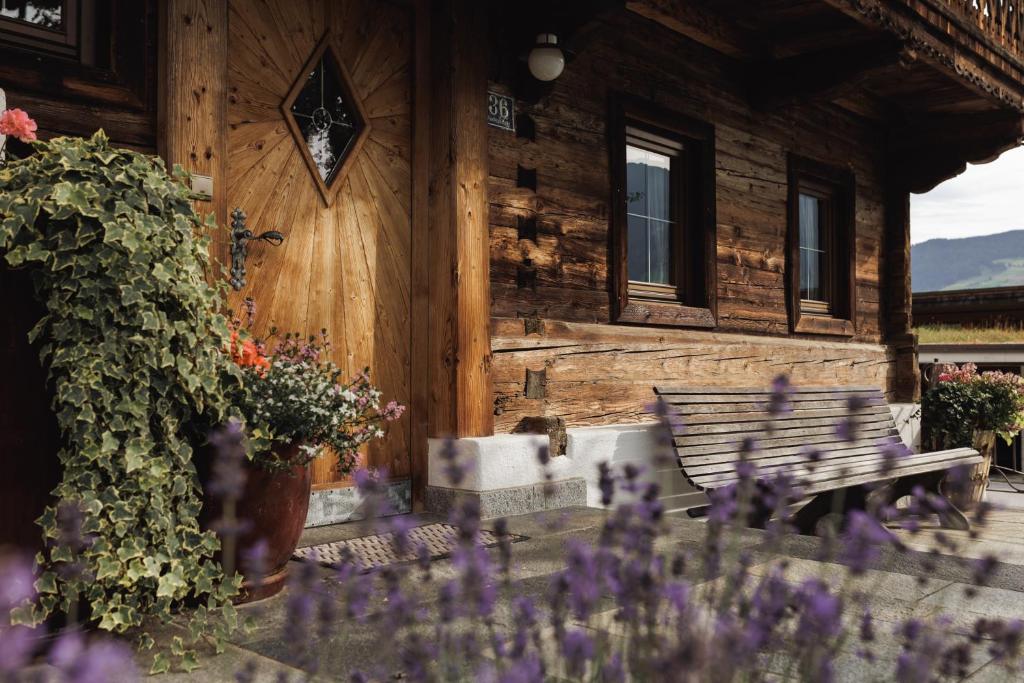 Zahrada ubytování Alpen-Chalet-Pankraz