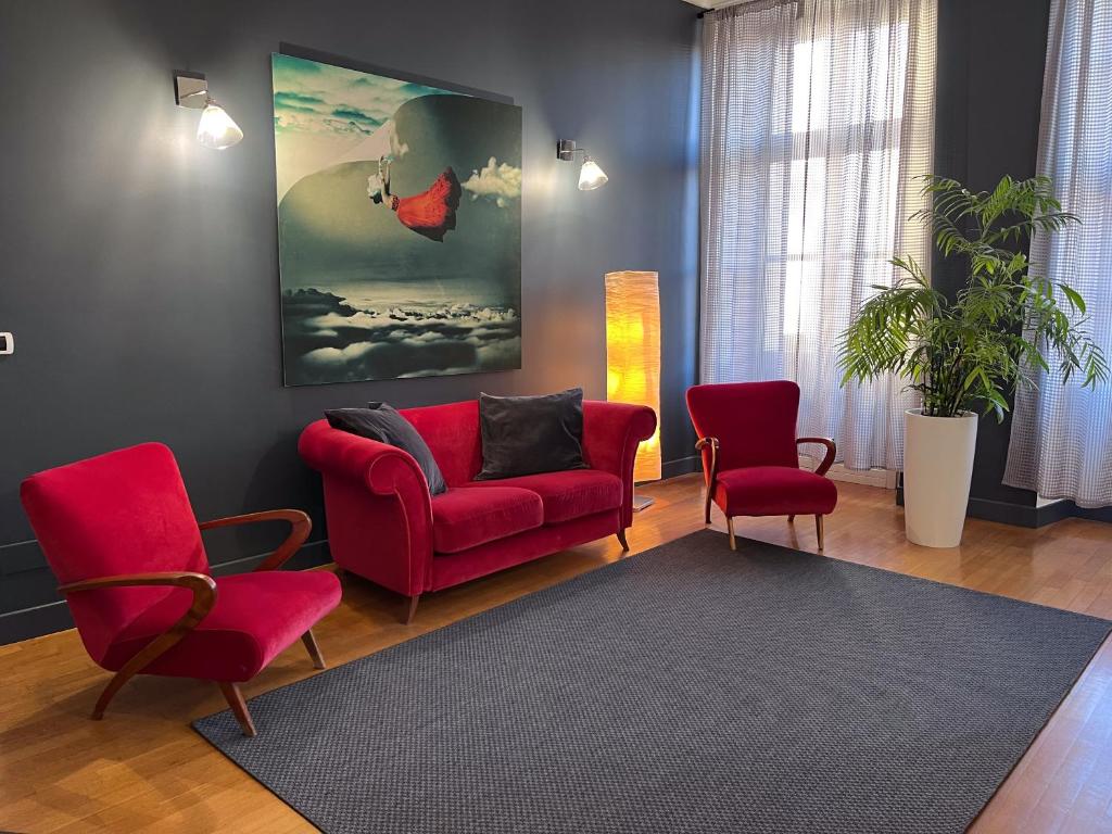 Χώρος καθιστικού στο Casa Piolti Appartamenti di Charme