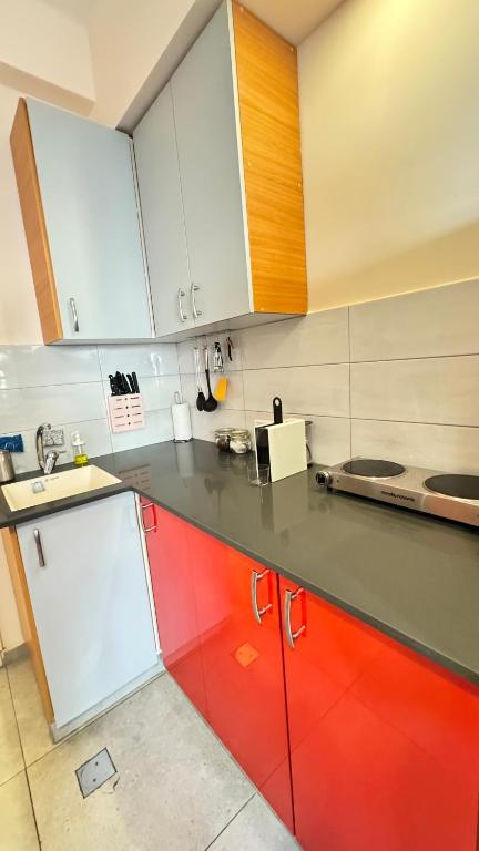 Kuchyň nebo kuchyňský kout v ubytování Cactus apartment - Top Location