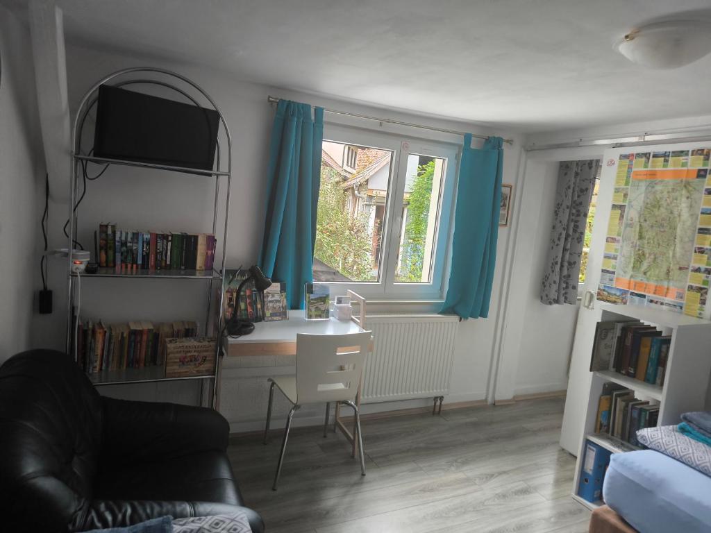 Posezení v ubytování Ferienwohnung TAL-ECK