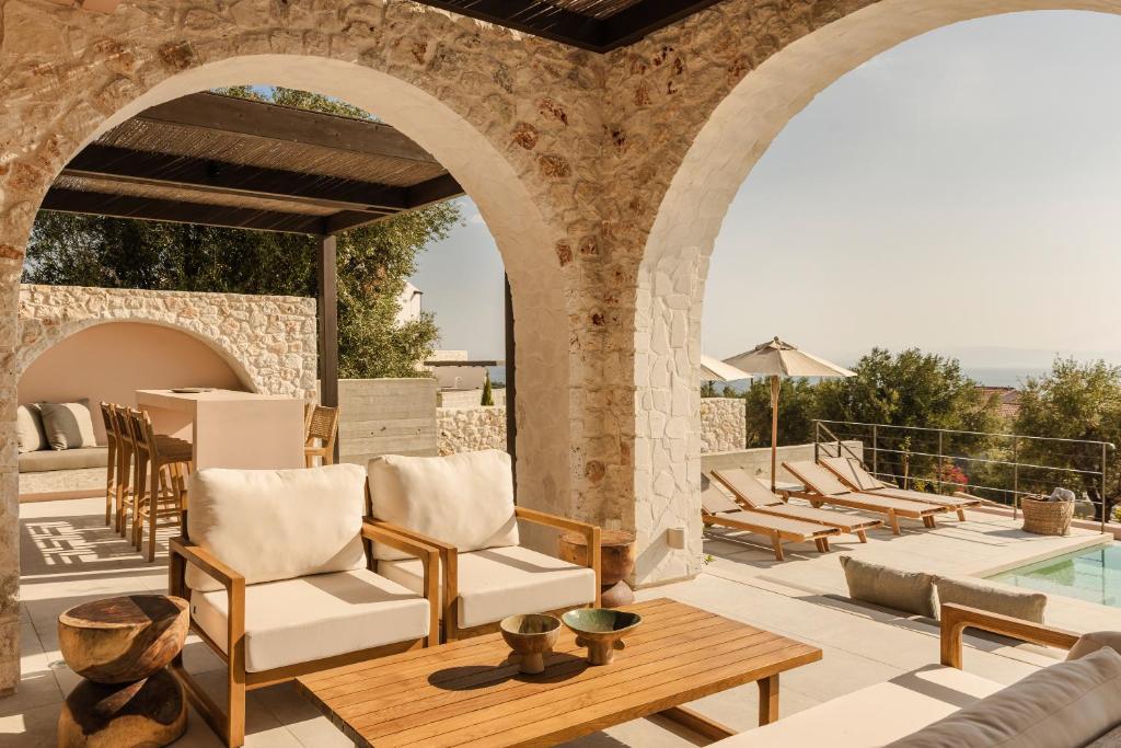 Posezení v ubytování Kerami Kefalonia