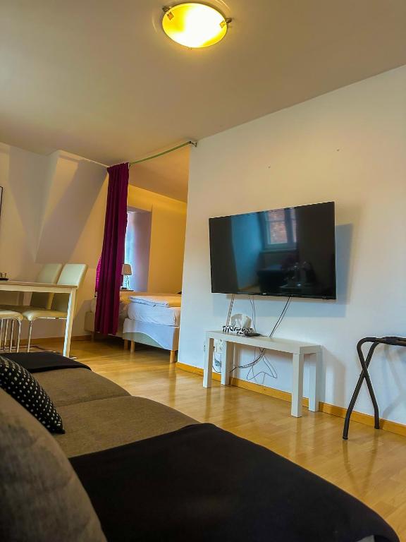 TV a/nebo společenská místnost v ubytování Nydeck