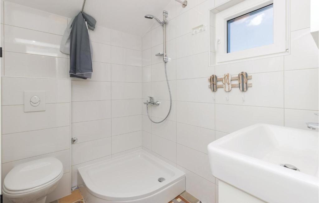Kúpeľňa v ubytovaní Four-Bedroom Holiday Home In Zdrelac