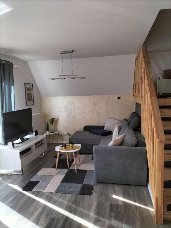 Posezení v ubytování Ferienhaus Joschko