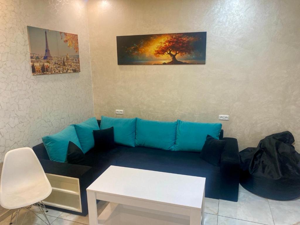 Posezení v ubytování Luxury Apartment with jacuzzi on Republic Square