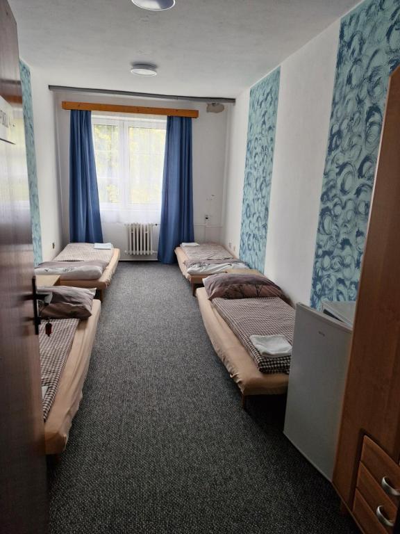 Postel nebo postele na pokoji v ubytování Ubytování Hilšer