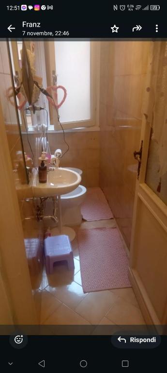 Koupelna v ubytování B&B Amarantha Gothica Genoa