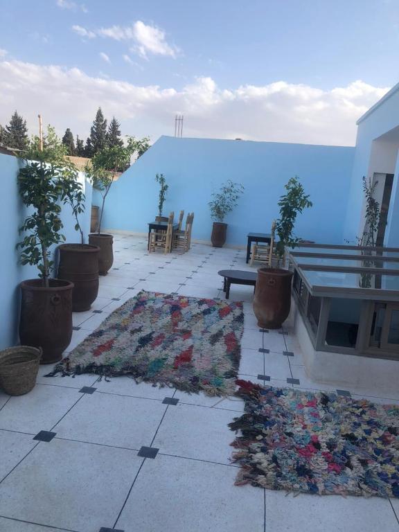 Balkón nebo terasa v ubytování Riad Nomad House Marrakech