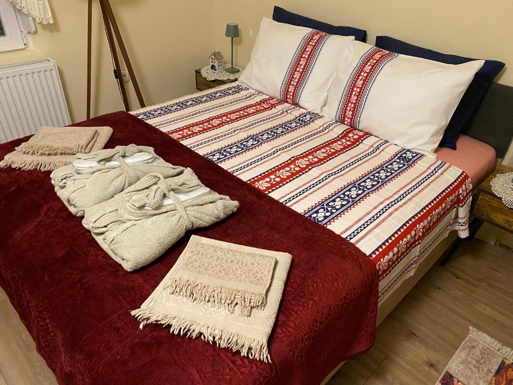 Postel nebo postele na pokoji v ubytování Bukovički mir