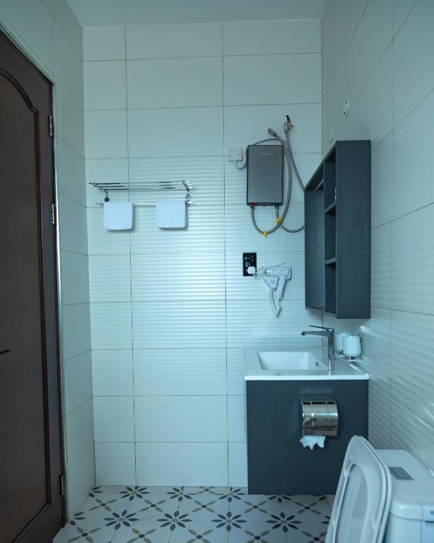 Koupelna v ubytování Sumix Hotel
