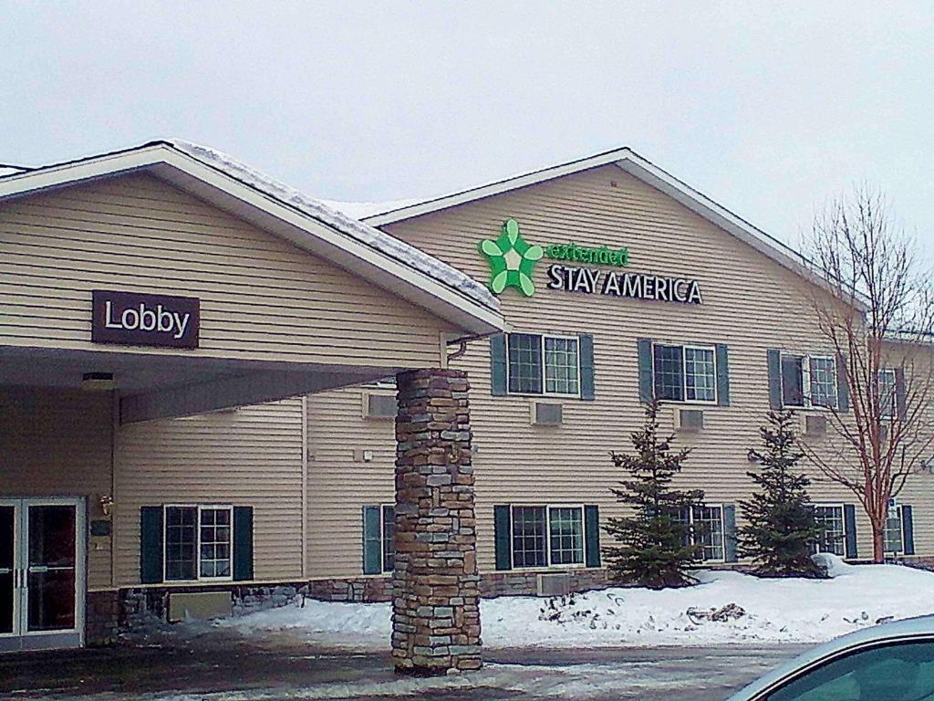 a holiday inn sign on the front of a building at Extended Stay America Suites - Fairbanks - Old Airport Way in Fairbanks