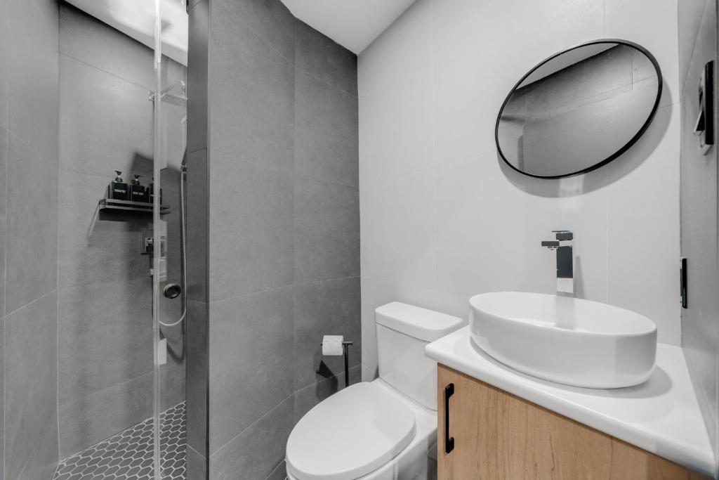 Koupelna v ubytování Lift Hotel