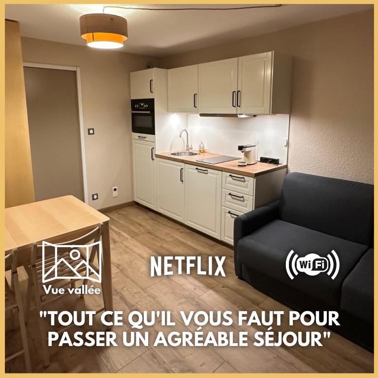 Kuchyň nebo kuchyňský kout v ubytování Appartement Chamrousse le Vernon