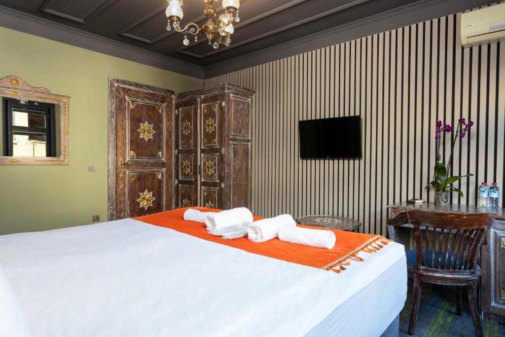 Postel nebo postele na pokoji v ubytování Wonder Wood Hotel