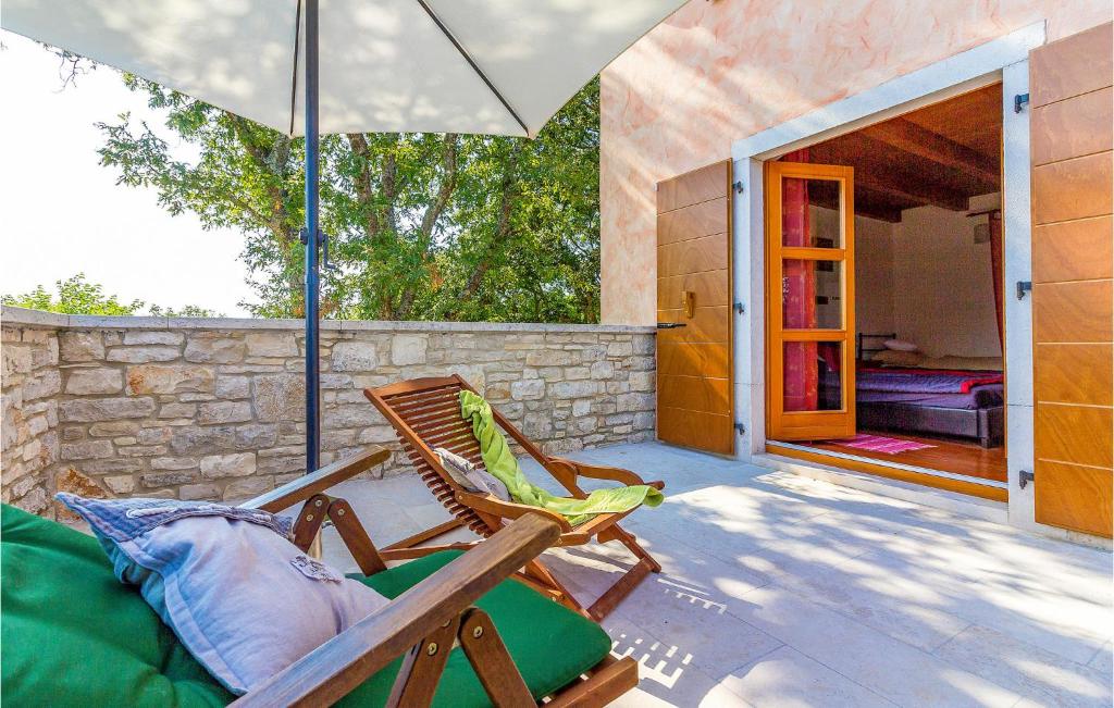 Balkón alebo terasa v ubytovaní Holiday Home Boduleri Cr