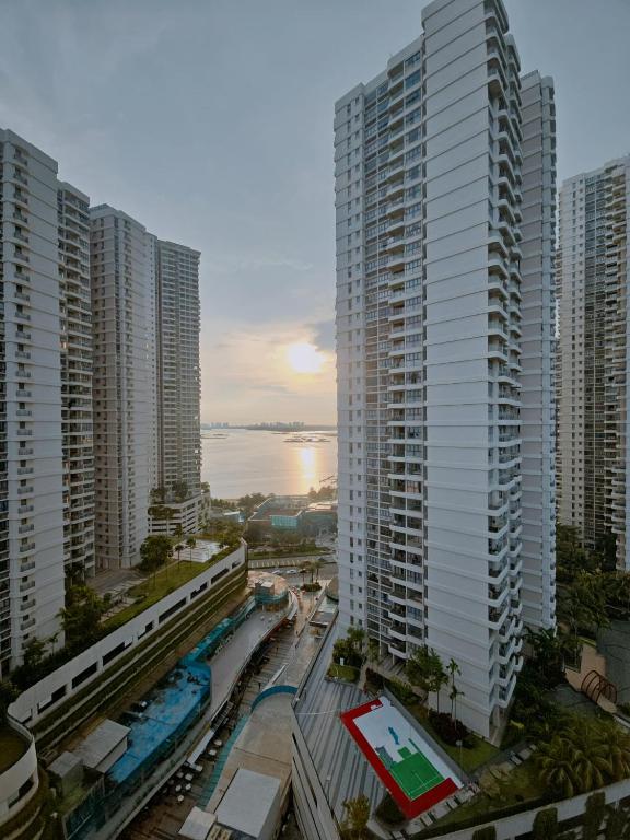 Nespecifikovaný výhled na destinaci Johor Bahru nebo výhled na město při pohledu z aparthotelu