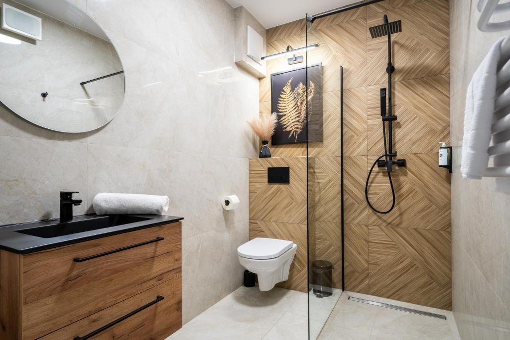Koupelna v ubytování Pileckiego Residence