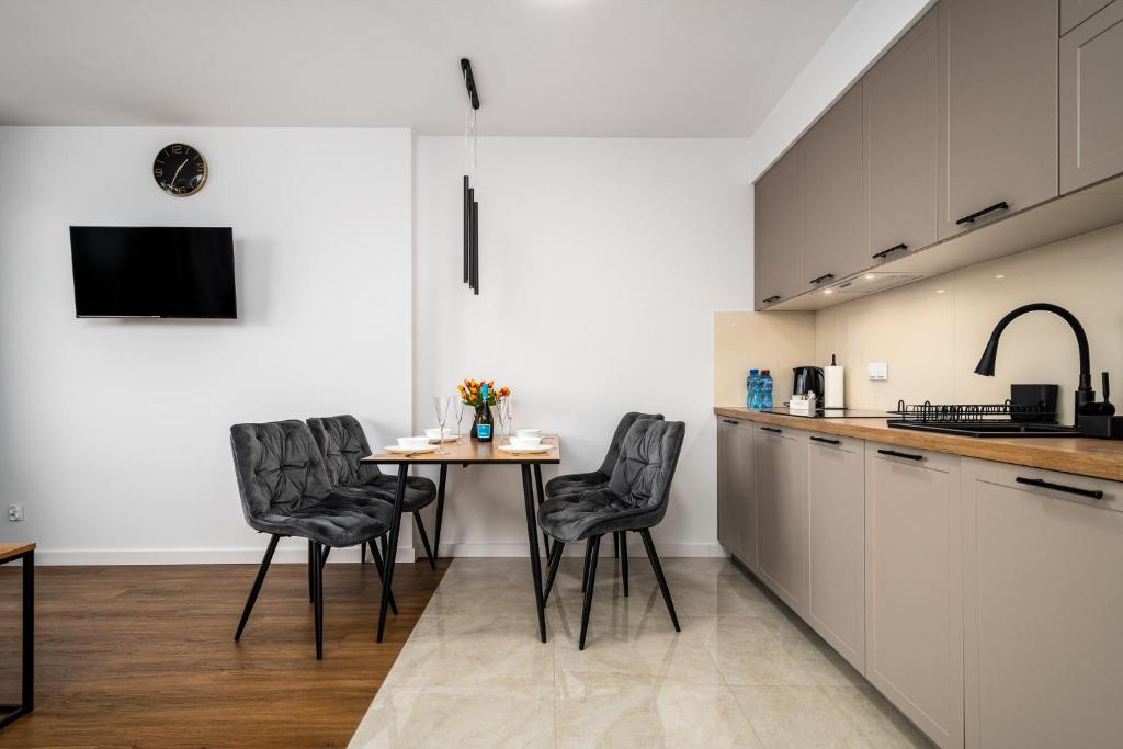 Kuchyň nebo kuchyňský kout v ubytování Pileckiego Residence