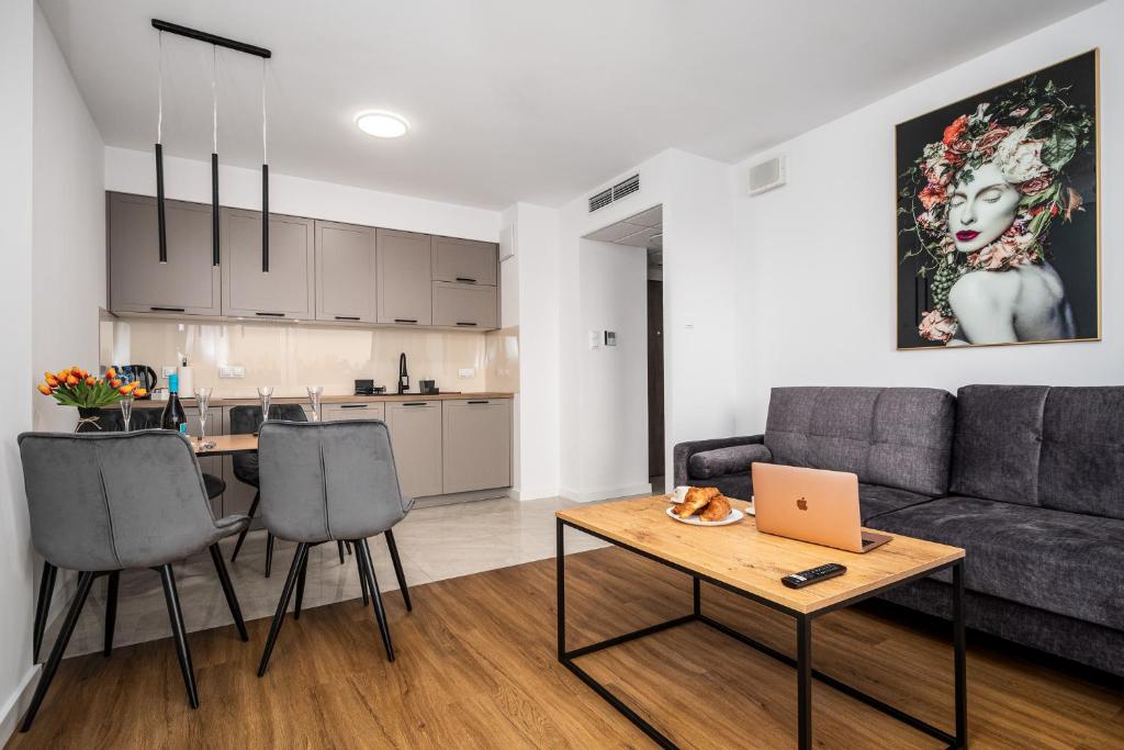 Kuchyň nebo kuchyňský kout v ubytování Pileckiego Residence