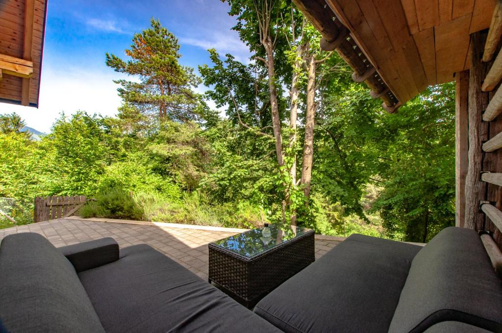 Zahrada ubytování Log House Natura