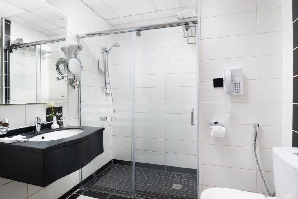 Koupelna v ubytování Elaf Bakkah Hotel