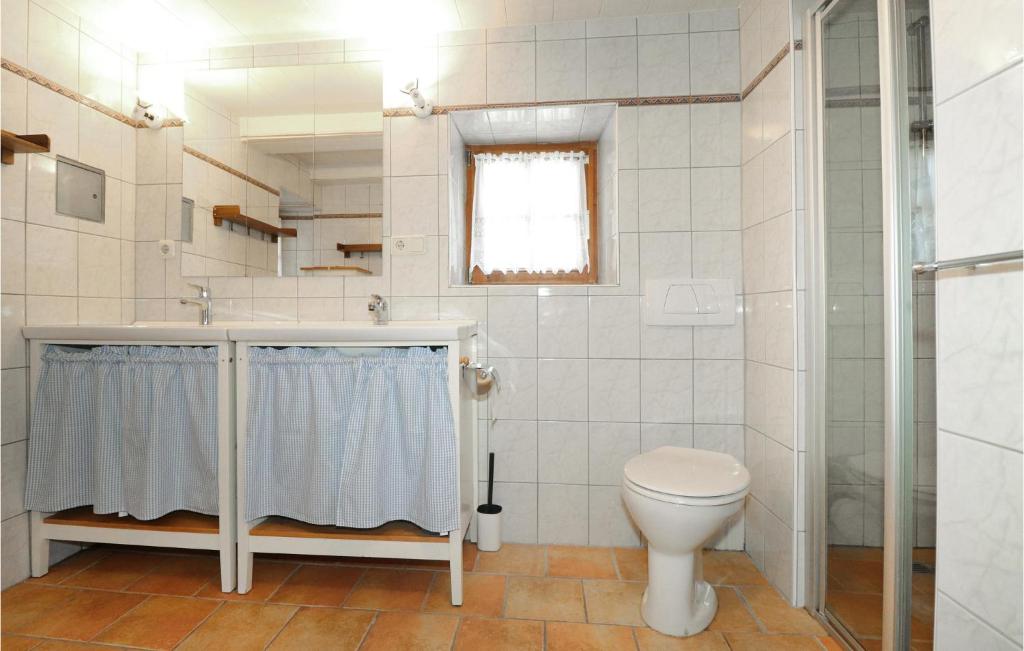 Koupelna v ubytování Ferienhaus Mit Sauna