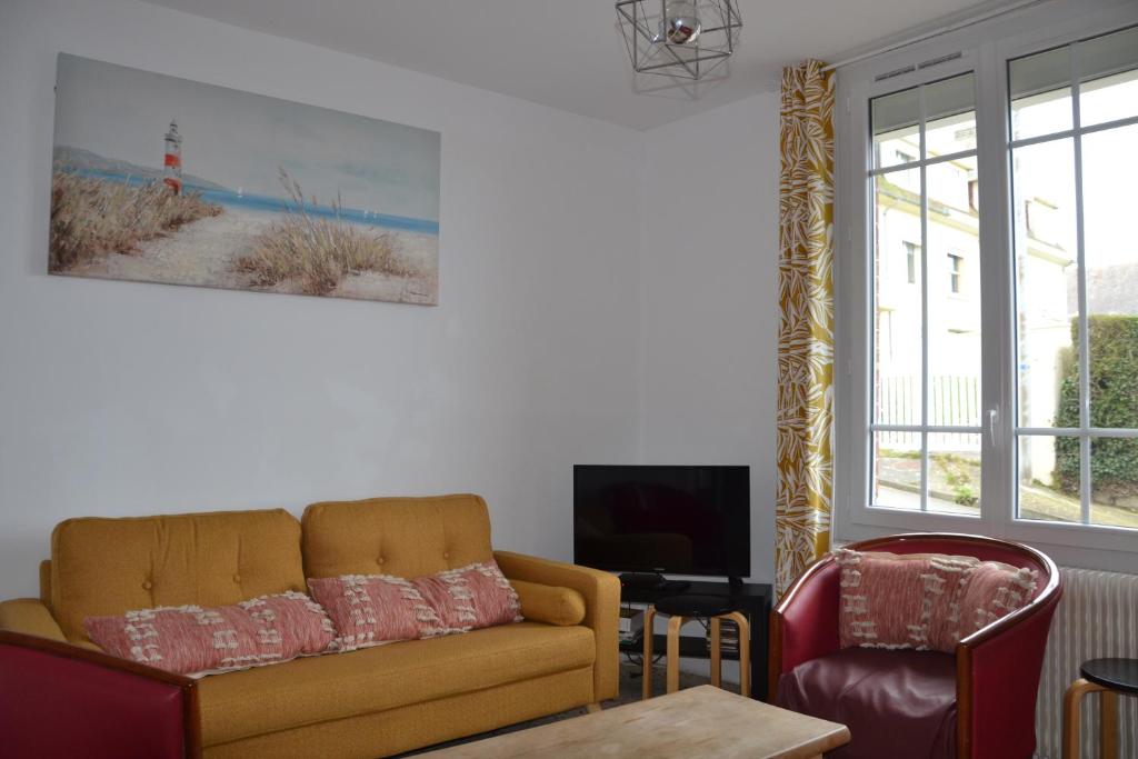 Posezení v ubytování La Belle Aultoise, 4 chambres, WIFI, Vue mer, Baie de Somme