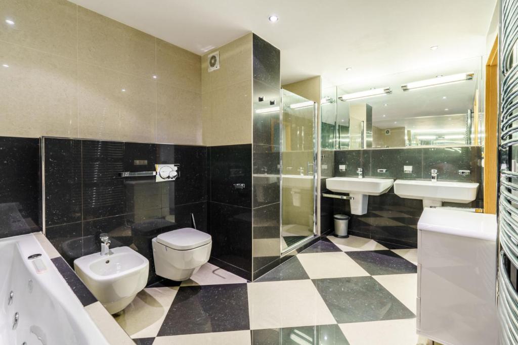 Koupelna v ubytování Magic View Apartman Vyhlidka