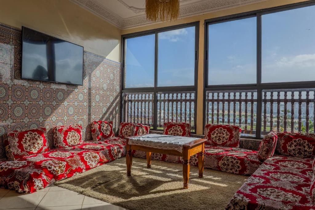 Istumisnurk majutusasutuses Yakout hostel