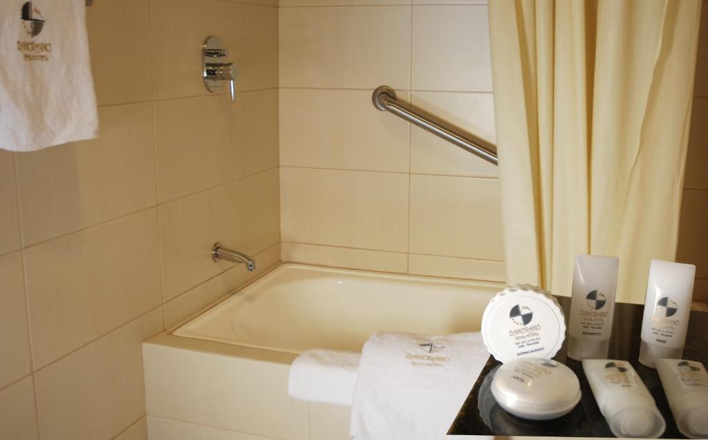 Koupelna v ubytování Zamorano Real Hotel