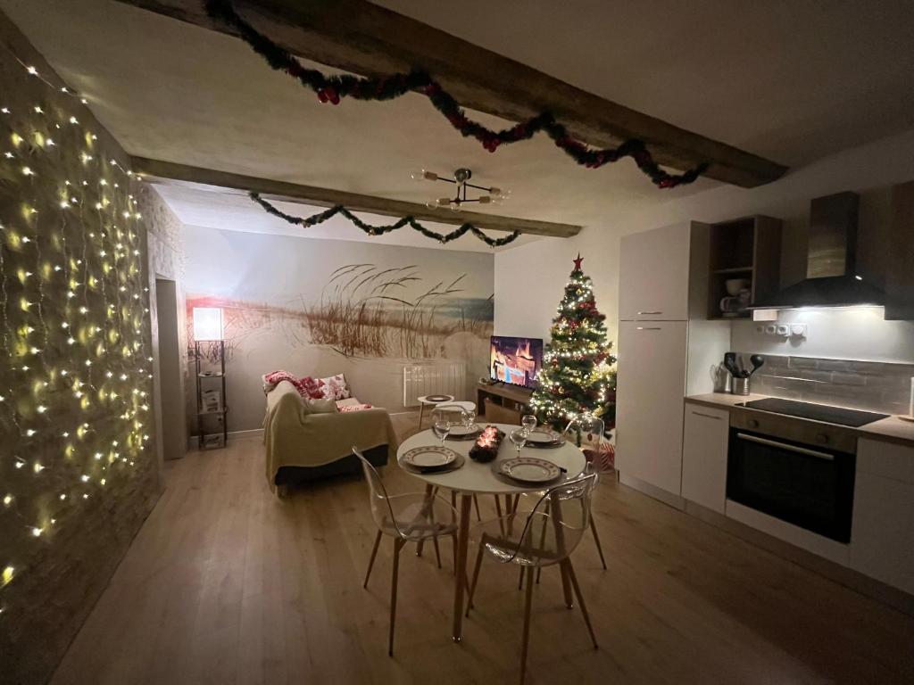 Köök või kööginurk majutusasutuses Le Petit Portais