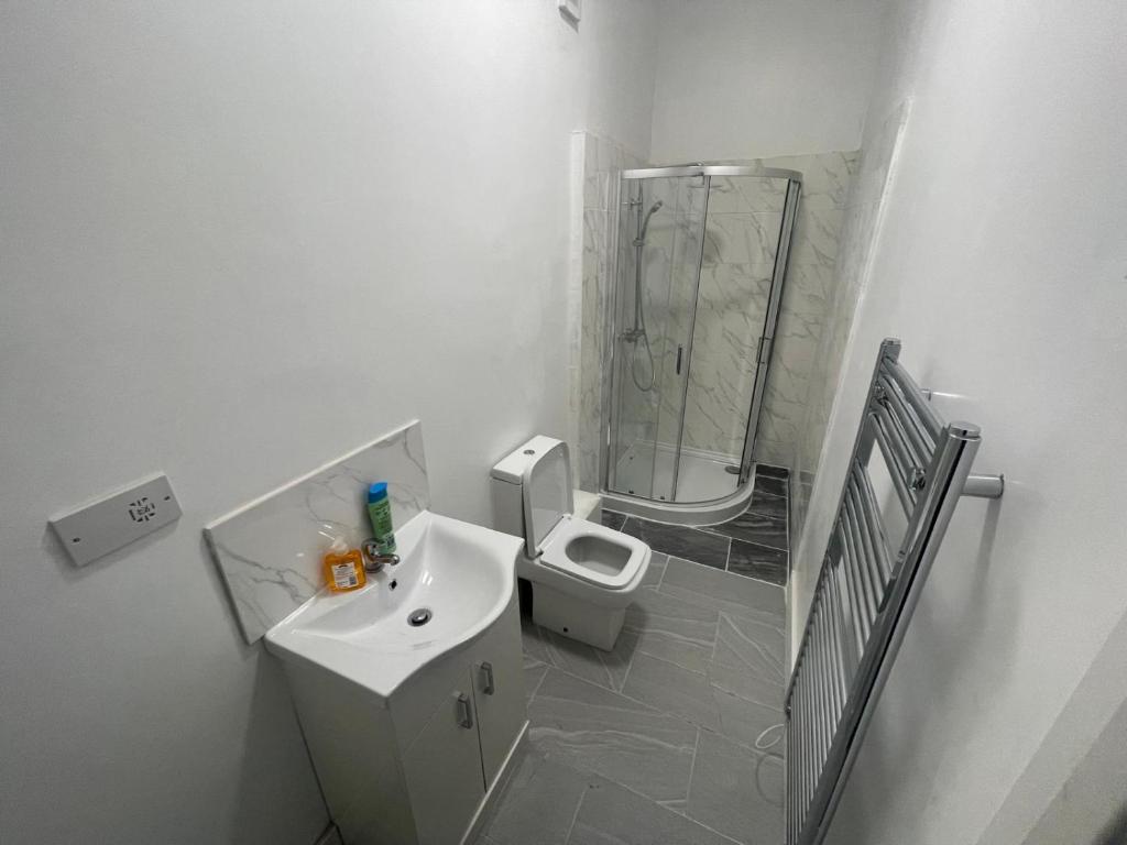 Koupelna v ubytování Easy home