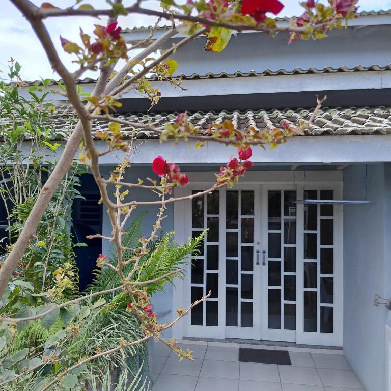 Bygningen som feriehuset ligger i