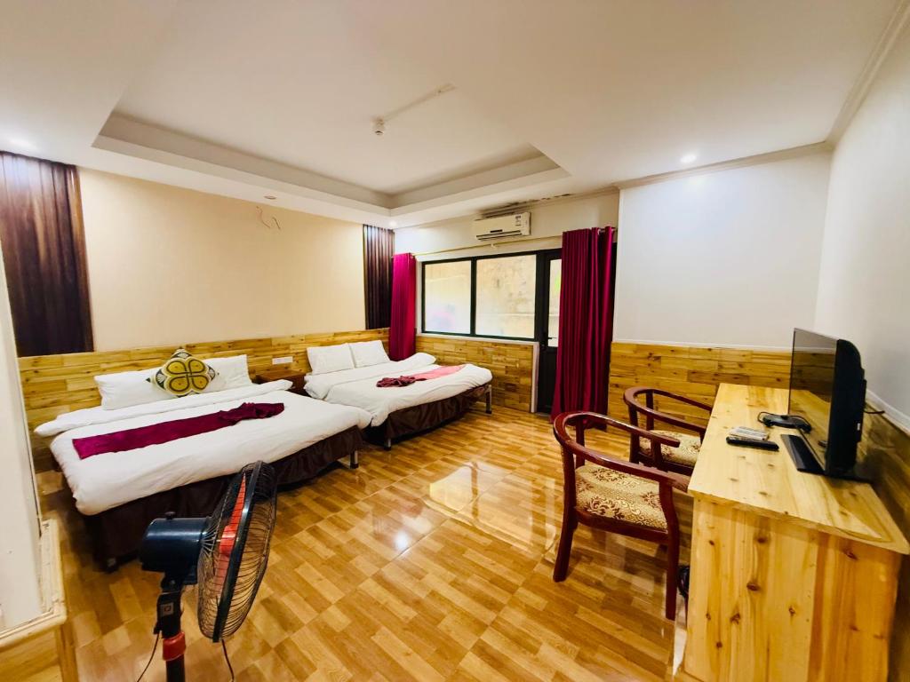 Postel nebo postele na pokoji v ubytování Dang Khoa Homestay