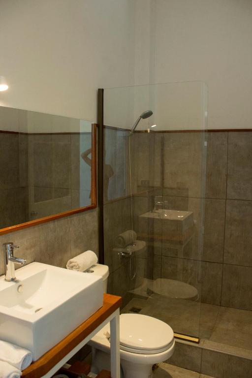 Koupelna v ubytování El Navegante B&B
