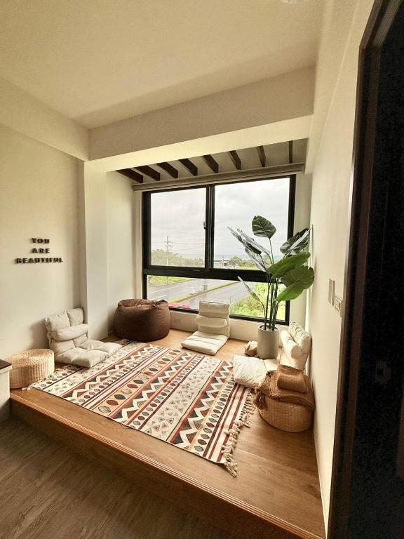 Posezení v ubytování Yukwanhai Hostel