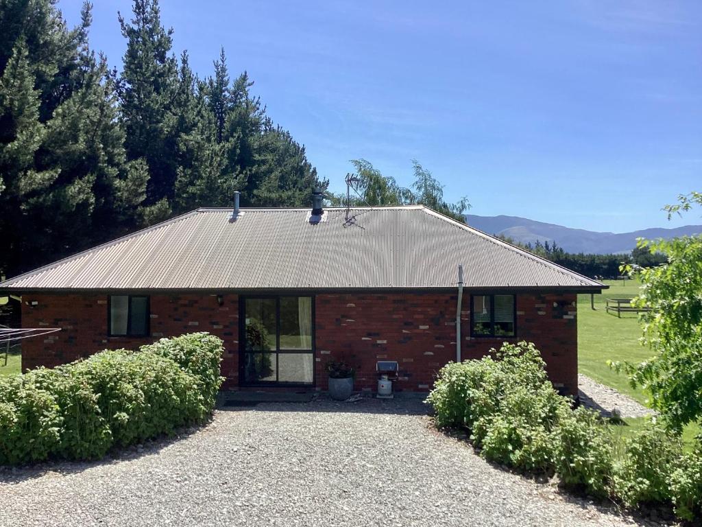 En generel udsigt til bjerge eller udsigt til bjerge taget fra feriehuset