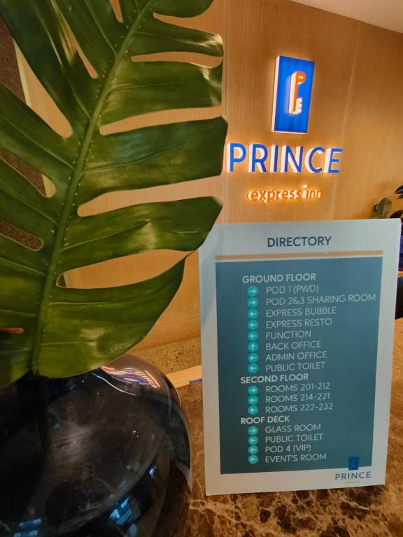 Certifikát, hodnocení, plakát nebo jiný dokument vystavený v ubytování Prince Express Inn