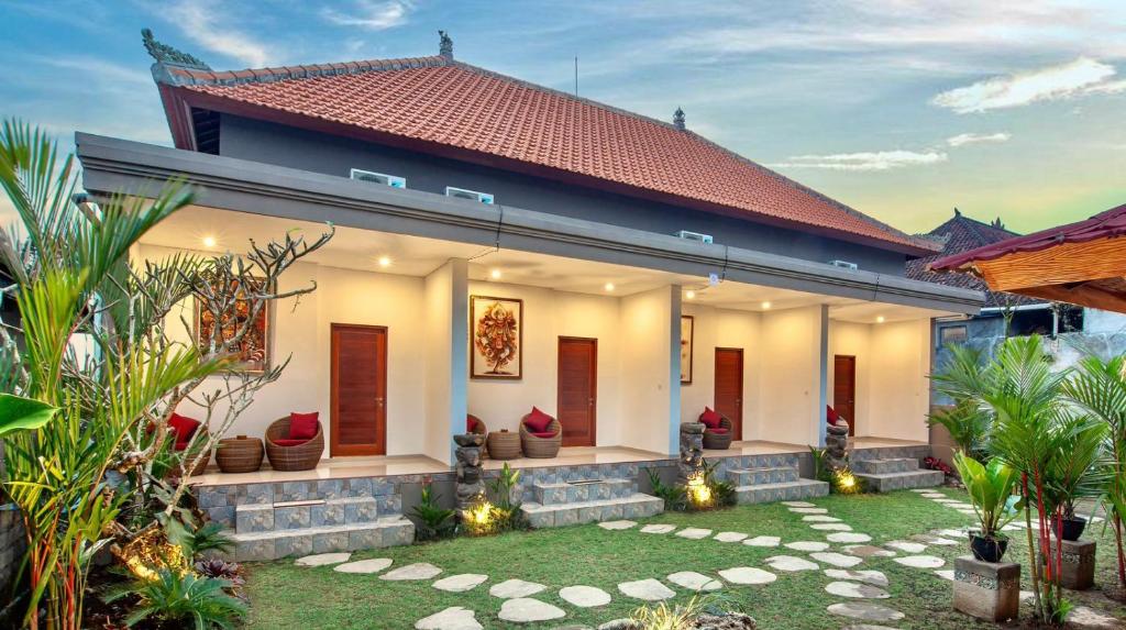 Zahrada ubytování Junna House Ubud by Prasi