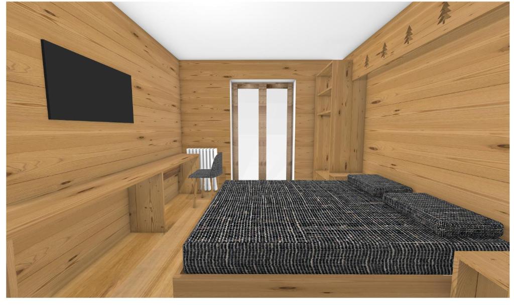 Postel nebo postele na pokoji v ubytování Hotel Adler